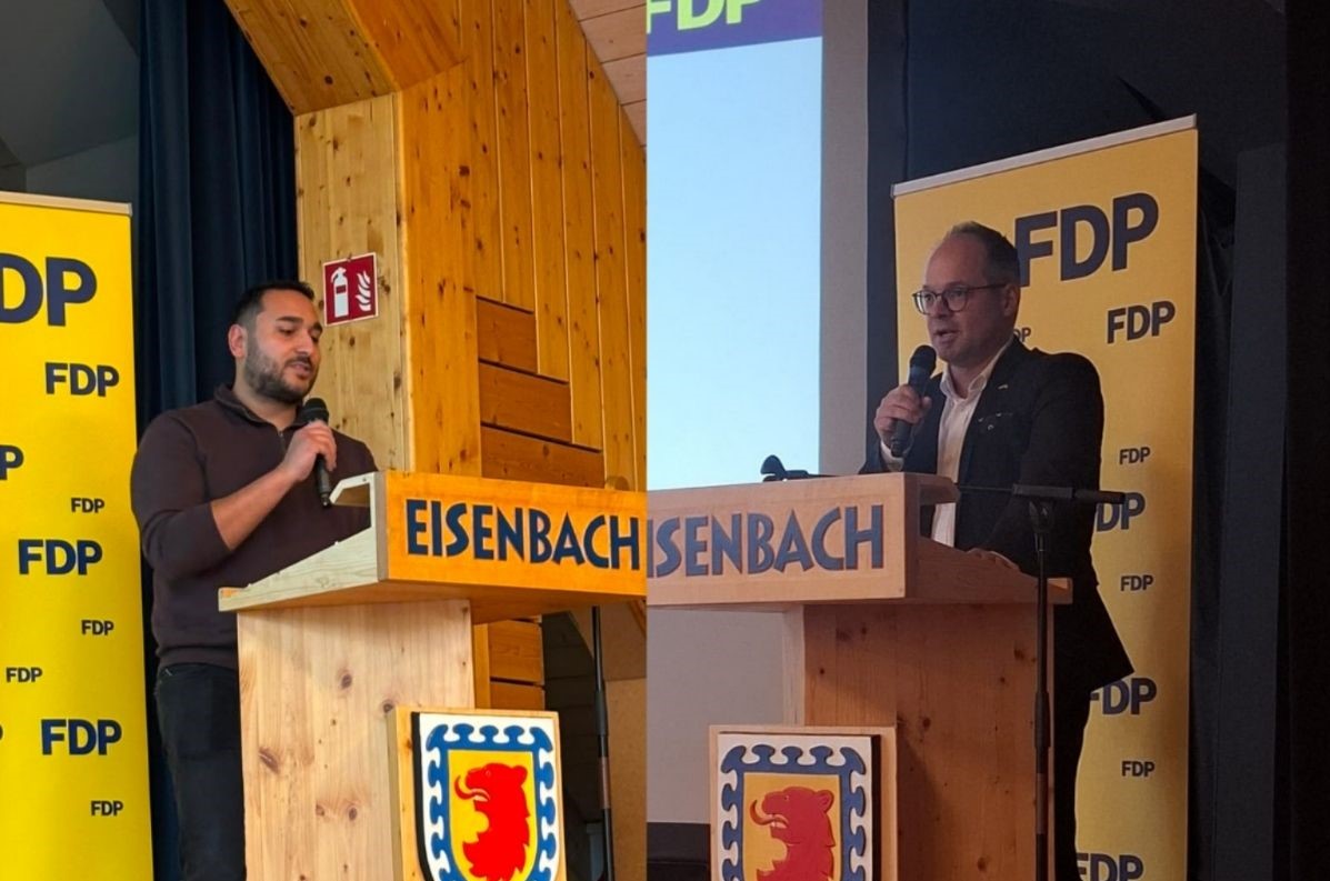 v.l. Hakan Akin und Marin Aßmuth. Foto: FDP-Ortenau